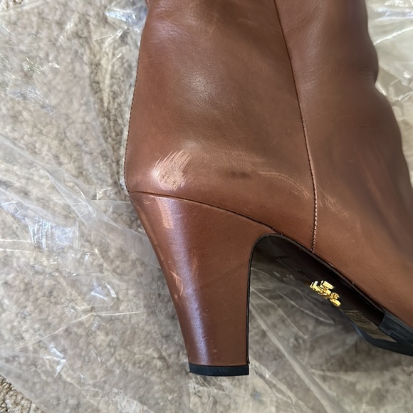 Prada brown leather tall boots size 37 or US size7 - Picture 3 of 7